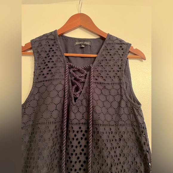 Sold not for sale💕 Saks Fifth Avenue Eyelet Dress - Picture 2 of 7